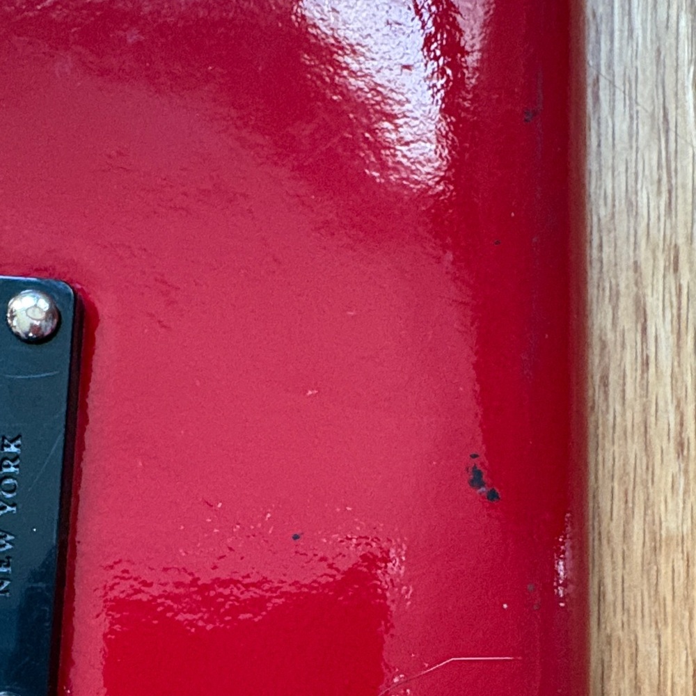 Kate Spade Glossy Red Zip Wallet - Picture 5 of 6